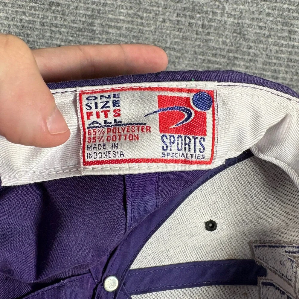 Vtg Sports Specialties Northwestern Wildcats Hat Mens OSFA Purple Fair Snapback